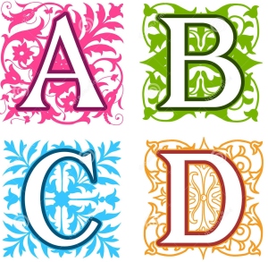 b-c-d-alphabet-letters-floral-elements-decorative-vintage-different-designs-square-format-behind-each-uppercase-33779316